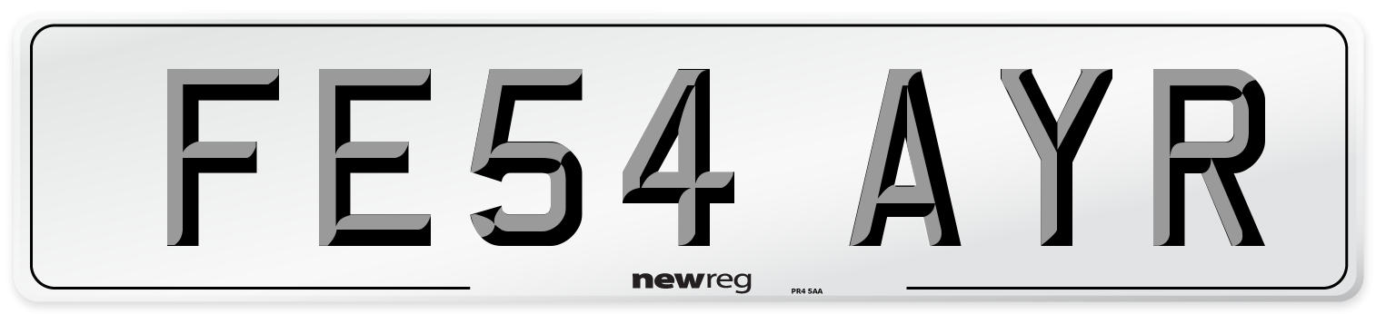 FE54 AYR Number Plate from New Reg